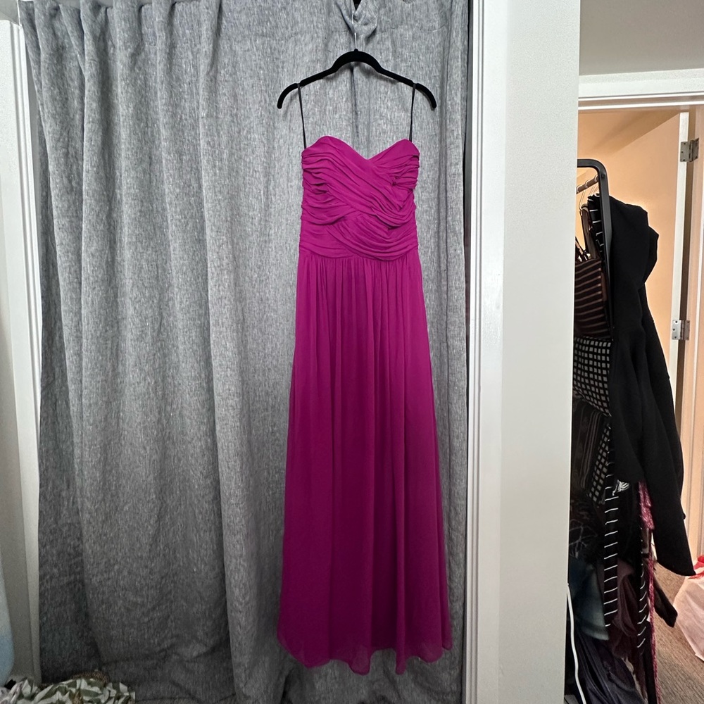Dessy Collection Fuchsia Bridesmaid Dress